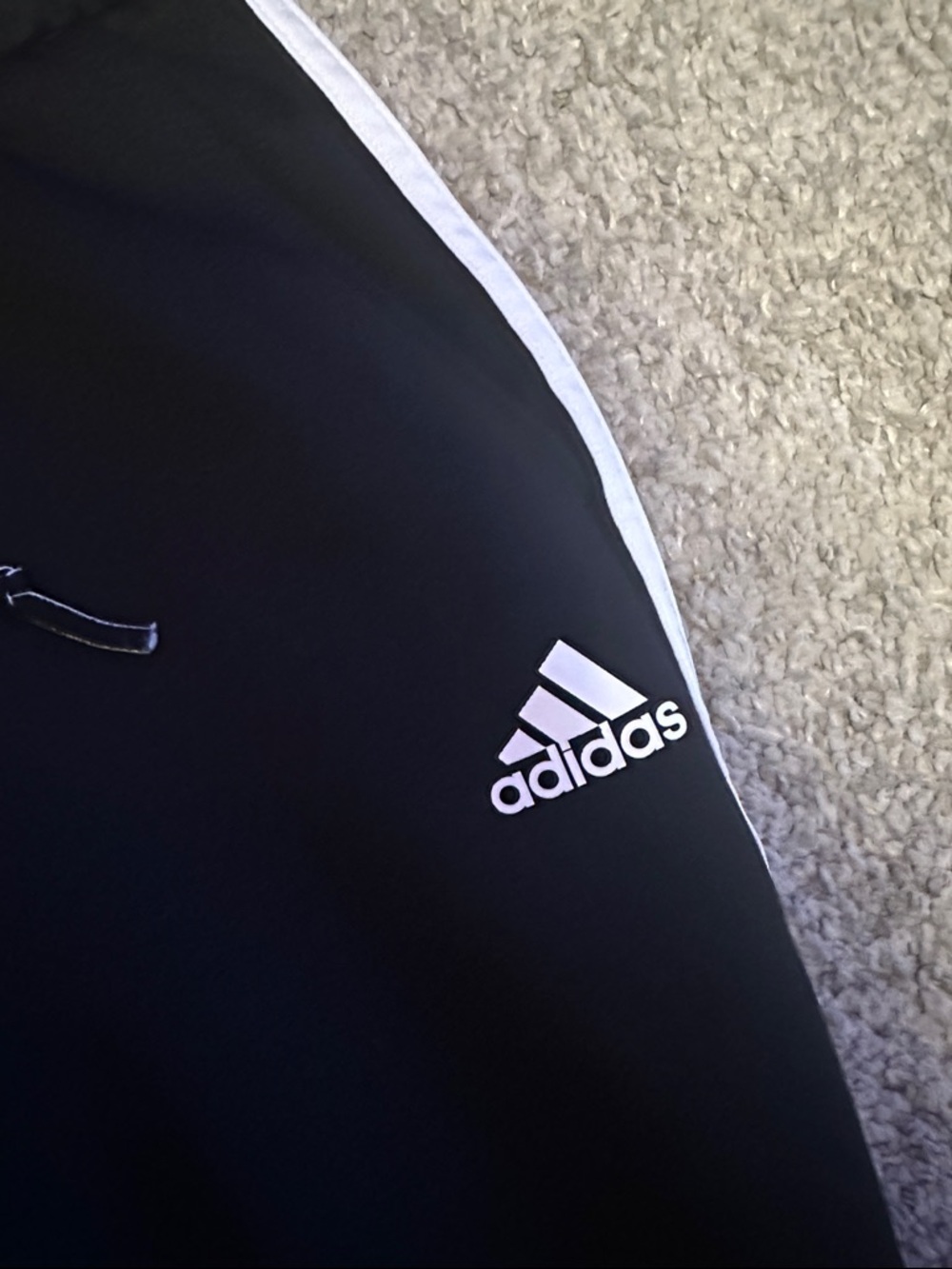 adidas women’s Black Joggers with White Side Stripes - Picture 2 of 6